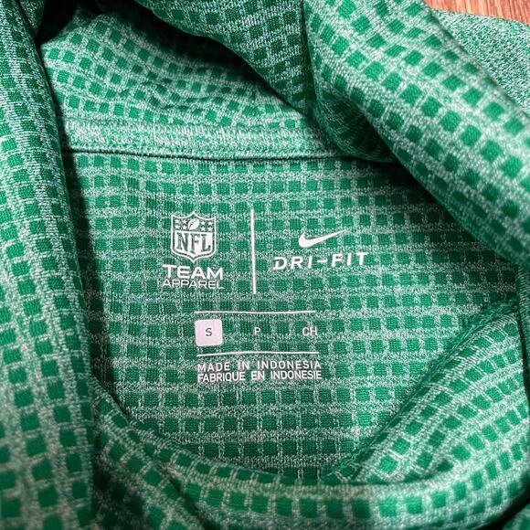 Nike Dri-Fit Women Green Pullover Long Sleeve Mock Neck NFL Team NY Jets Small - Picture 5 of 9